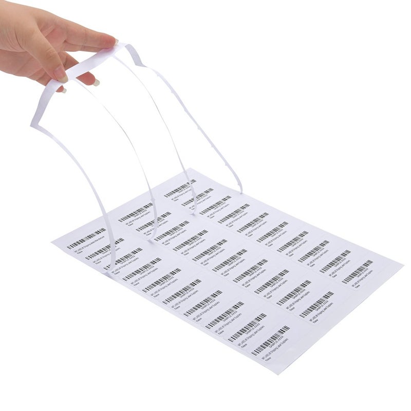 MFLABEL ملصقات العناوين MFLABEL، 1" × 2-5/8 ملصقات بريدية، 30-علوي ملصقات شحن بيضاء لطابعة الحبر أو الليزر، 3000 ملصق (100 ورقة)، 30 ملصق لكل ورقة - Image 4